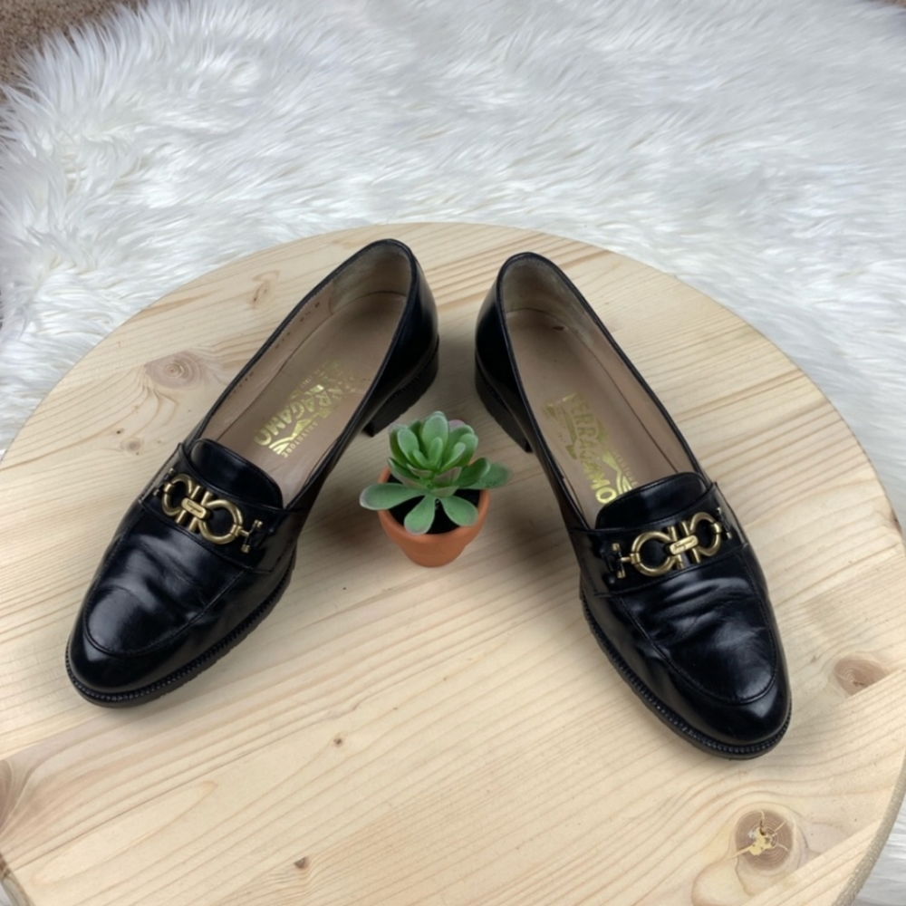 Salvatore Ferragamo Leather Loafers
